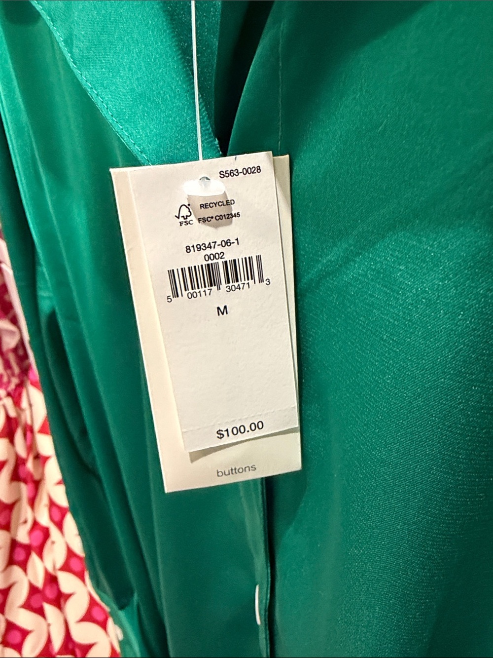 Banana Republic Factory Emerald Green Shirt Dress - Picture 4 of 4